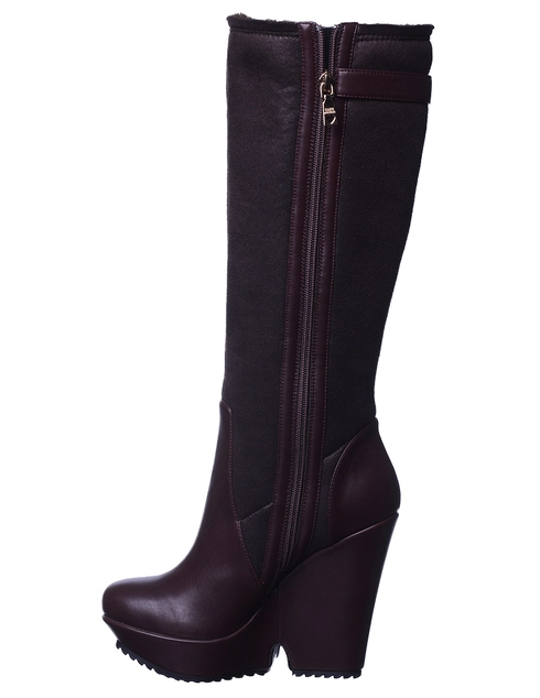 женские коричневые Сапоги Love Moschino JA260530A_brown - фото-2