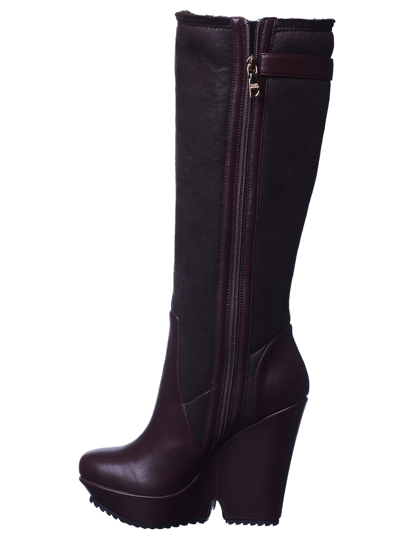 женские коричневые Сапоги Love Moschino JA260530A_brown - фото-2