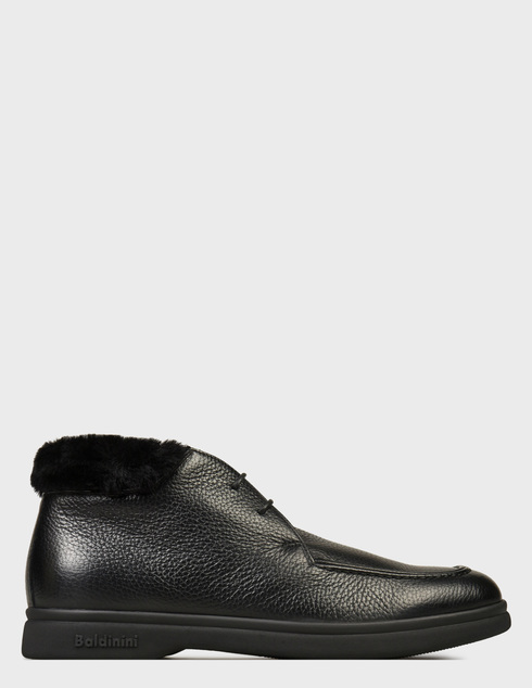 мужские черные кожаные Ботинки Baldinini 1001_blackm - фото-5