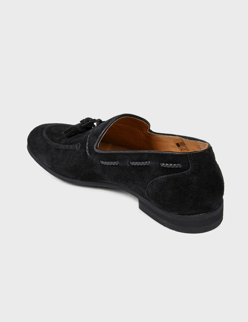 мужские черные Лоферы Giulio Moretti 9488З-black - фото-2