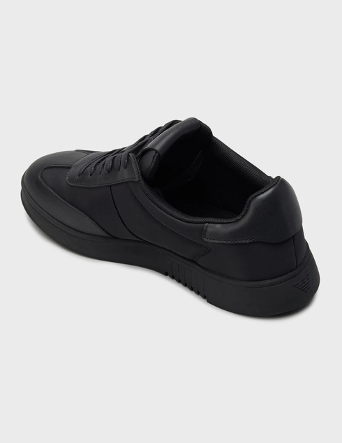мужские черные Кеды Emporio Armani 062-001_black - фото-2