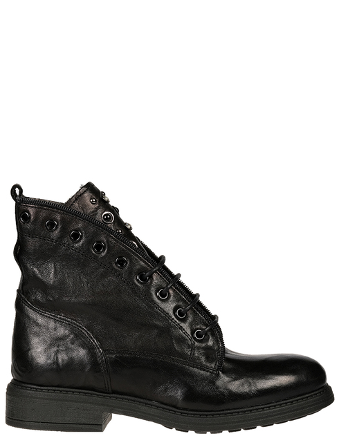женские черные кожаные Ботинки Nila & Nila 4199_black - фото-5