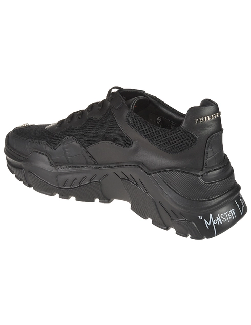 мужские черные Кроссовки Philipp Plein 1918_black - фото-2