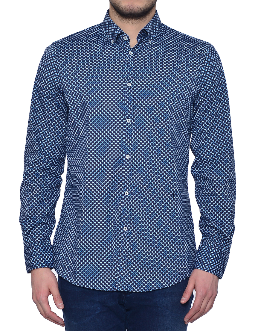 Мужская рубашка TRUSSARDI JEANS 52C21-149_blue