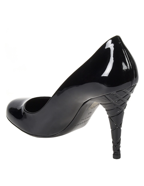 женские черные Туфли Burberry BURB_LAK-black - фото-2