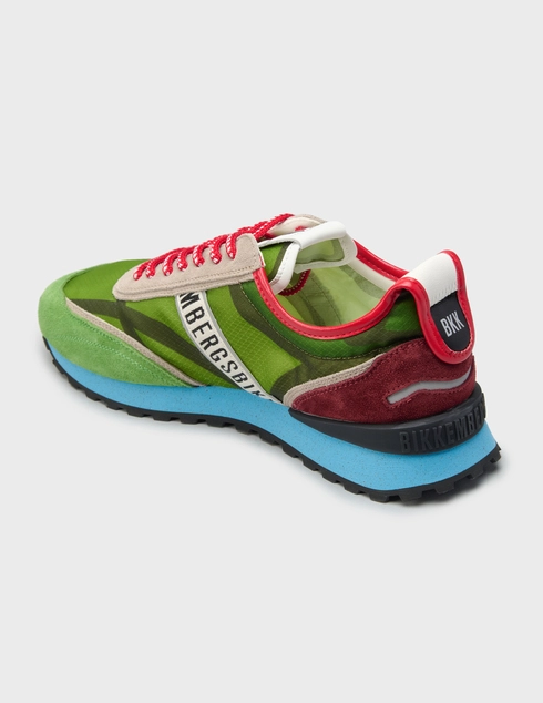 мужские многоцветные Кроссовки Bikkembergs 30517-green-blu-mix_multi - фото-2
