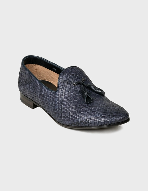 синие Лоферы Henderson Baracco 69403-2-265-INTRECCIO-DIAGONAL-BLU-blue