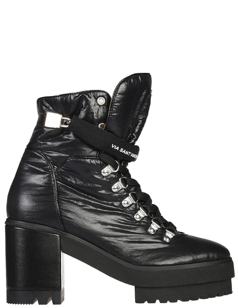 женские черные текстильные Ботинки Cesare Paciotti 580365TSH_black - фото-5