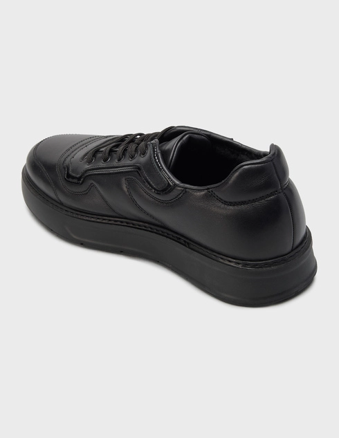 мужские черные Кеды Roberto Serpentini 7514_black - фото-2