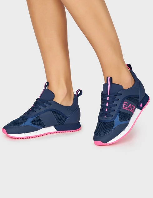 синие Кроссовки Ea7 Emporio Armani X8X027XK050-M544