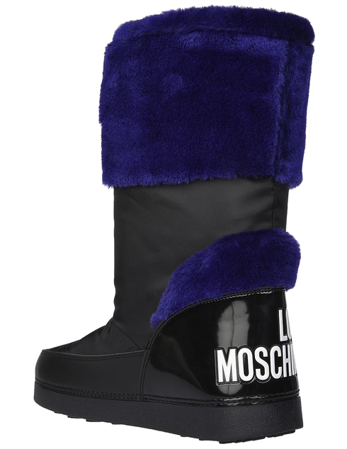 женские черные Сапоги Love Moschino MOS8614_black - фото-2