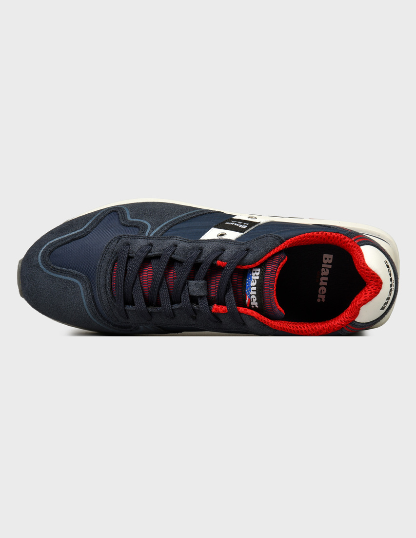 синие мужские Кроссовки Blauer 01MES_blue 5315 грн