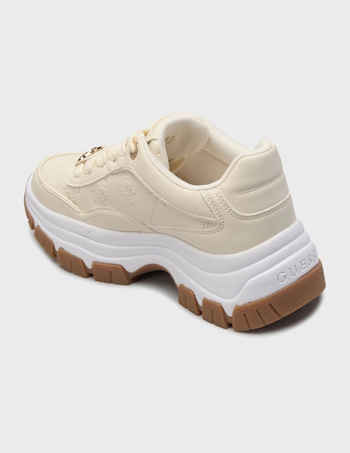 женские бежевые Кроссовки Guess FLFBRTPEL12_beige - фото-2