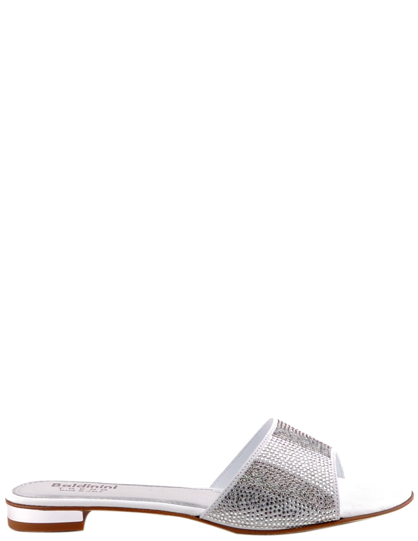 

Шлепанцы, Белый;серебряный