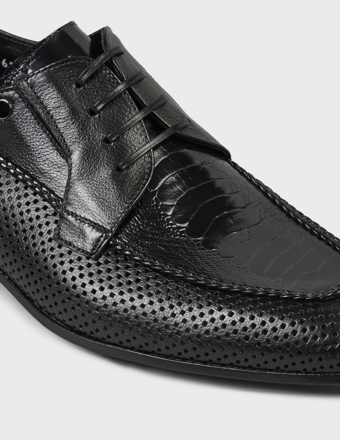 мужские черные кожаные Туфли Mario Bruni 63621-black - фото-5