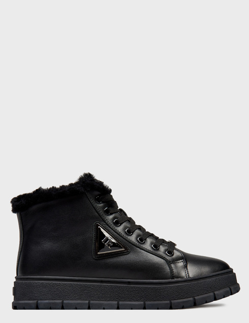 женские черные кожаные Ботинки Ilasio Renzoni m104_black - фото-5