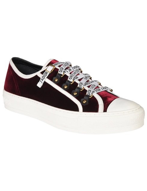 бордовые Кеды Christian Dior KCK194VEV16V-1819_bordo