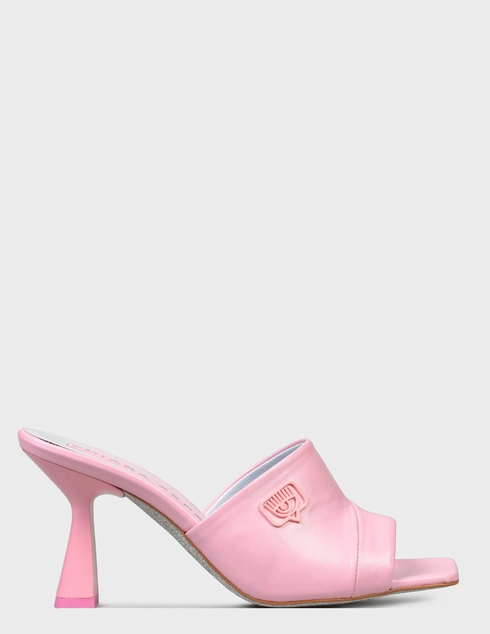 женские розовые кожаные Мюли Chiara Ferragni CF2943-012_pink - фото-5