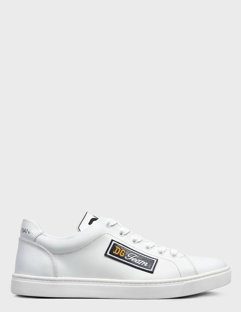 мужские белые кожаные Кеды Dolce & Gabbana CS1640BL-White - фото-5