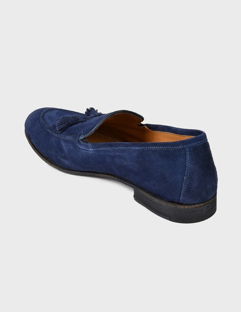 мужские синие Лоферы Giulio Moretti 9516З-blue - фото-2