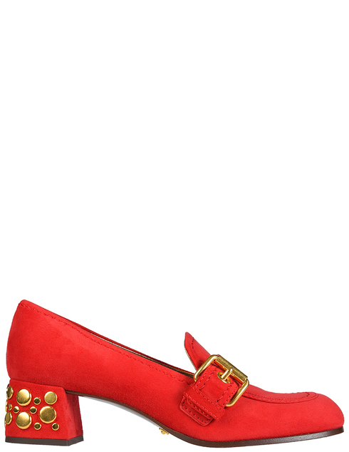 женские красные замшевые Туфли Car Shoe KDD52N008F0011_red - фото-5