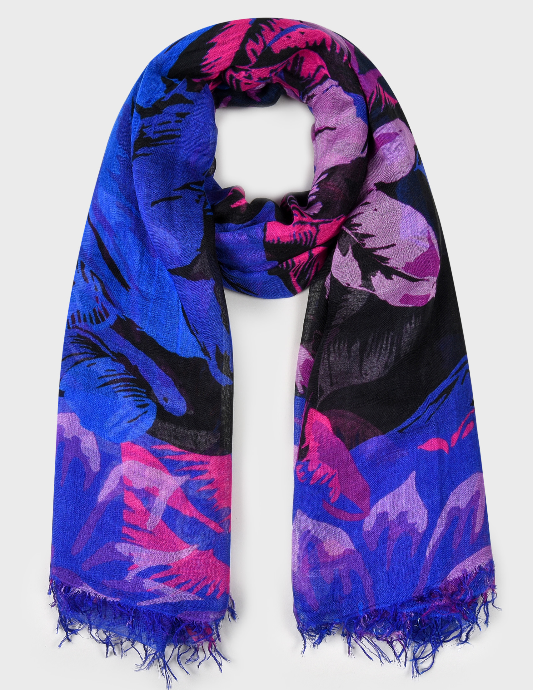 

Шарф, Многоцветный;синий