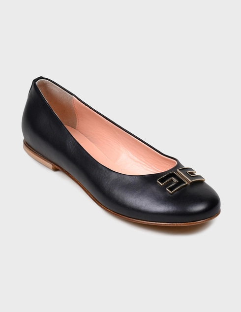черные Балетки Elisabetta Franchi 64235-К-black