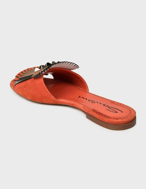 женские оранжевые Шлепанцы Santoni WHBF57308HA1RODTM33-orange - фото-2