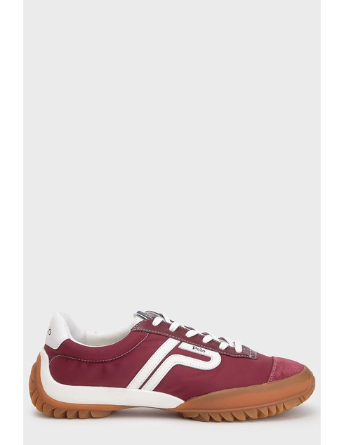 женские бордовые текстильные Кроссовки Polo Ralph Lauren RALPH_LAUREN_3681 - фото-5