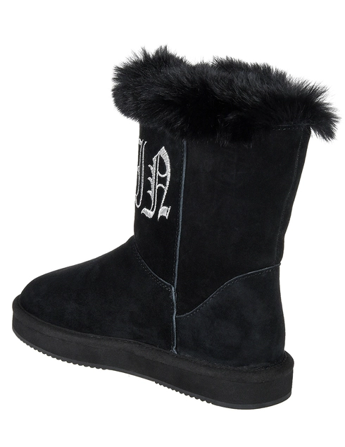 женские черные Угги Philipp Plein 0170_black - фото-2