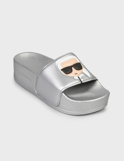 серебряные Шлепанцы Karl Lagerfeld 80805-silver
