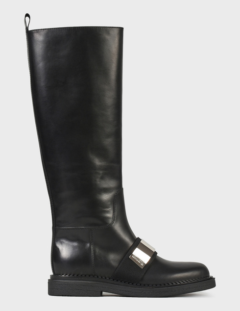 женские черные кожаные Сапоги Loriblu AGR-2IRBS12100 - фото-5