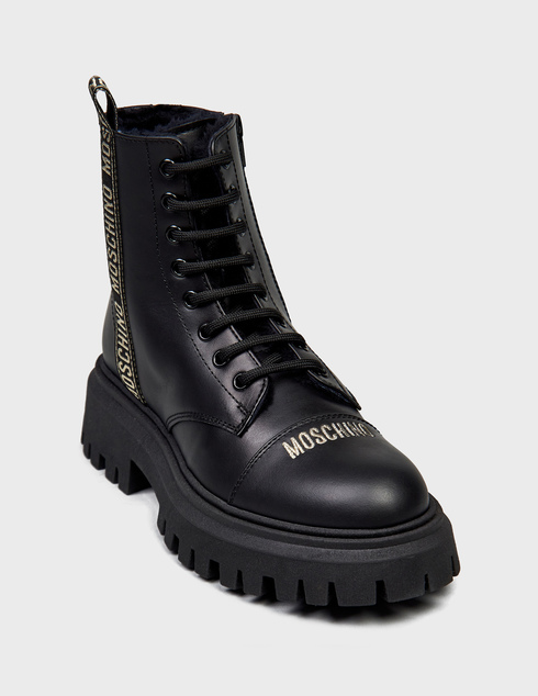 черные Ботинки Moschino 76041_black