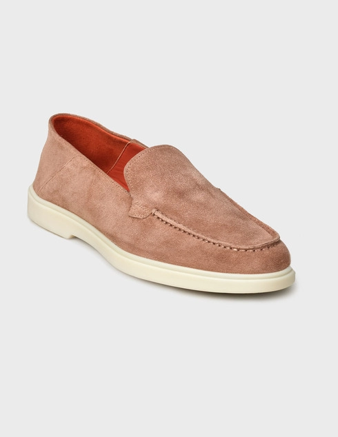 бежевые Лоферы Santoni WUYA58673TISCPYLP45-beige
