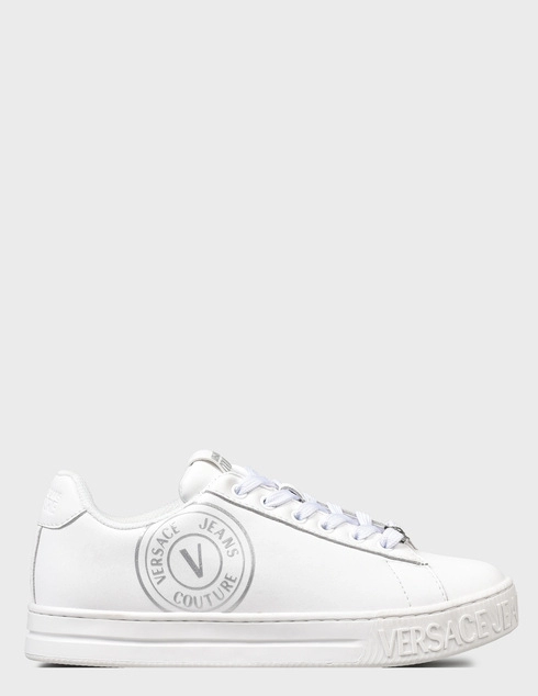 женские белые кожаные Кеды Versace Jeans Couture 73VA3SK3-LA3 - фото-5