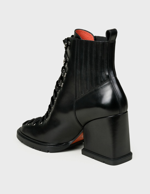 женские черные Ботинки Santoni Sant-AW19-WTDR57547HL1CILKN01-black - фото-2