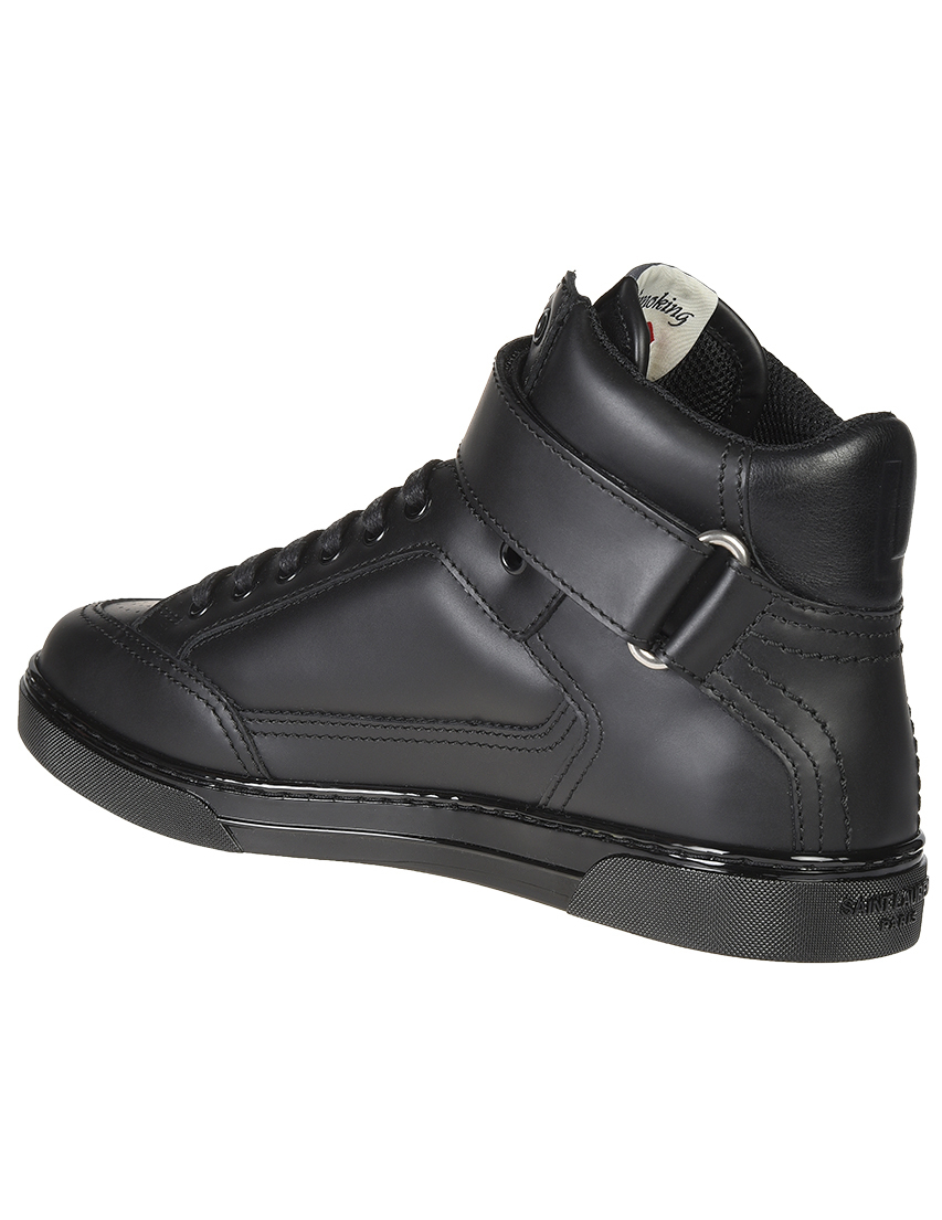 мужские черные Кроссовки Saint Laurent Paris 485184-1000_black - фото-2