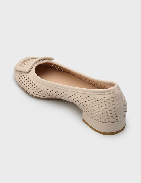 женские бежевые Балетки Status L1133_beige - фото-2