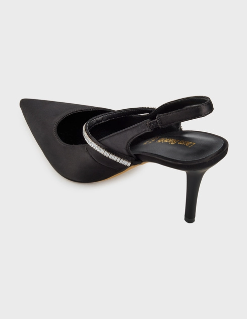 женские черные Босоножки Laura Biagiotti 8977-satin_black - фото-2