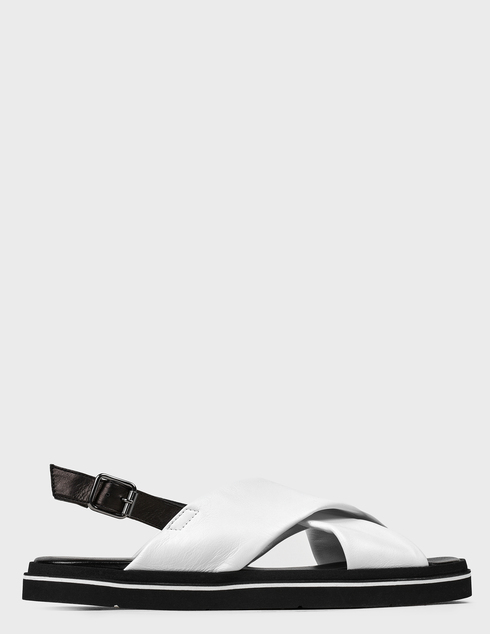 женские белые кожаные Сандалии Norma J.Baker AGR-5037-К-white - фото-5