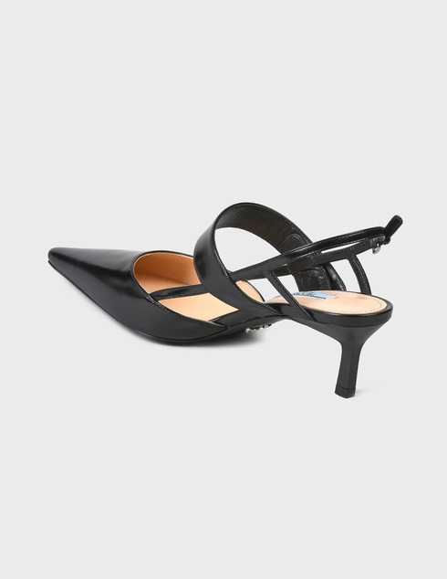 женские черные Босоножки Prada 9009-black - фото-2