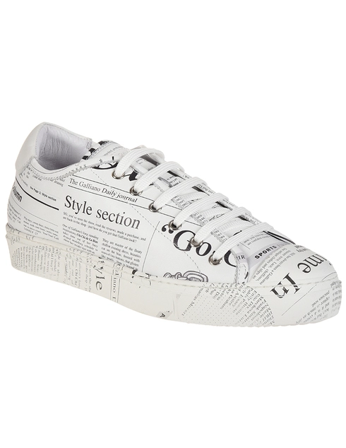 белые Кеды John Galliano 6724A_white