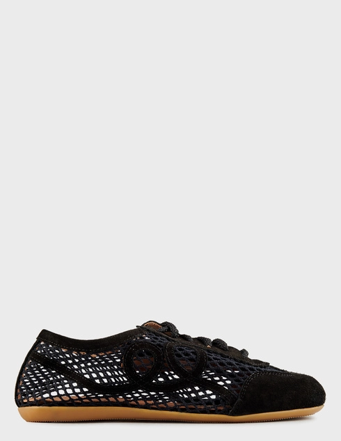 женские черные текстильные Кеды L'Estrosa 587_black - фото-5