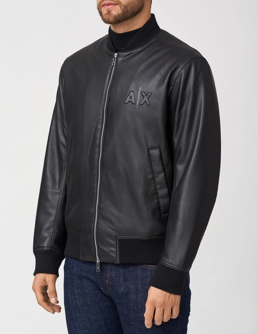 Шкіряна куртка Armani Exchange 6KZB03ZNHWZ-1200-black_150969