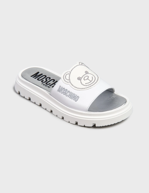 белые Шлепанцы Moschino 77401_white