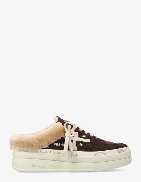 женские коричневые Кеды Premiata MICOL_7851M - фото-6