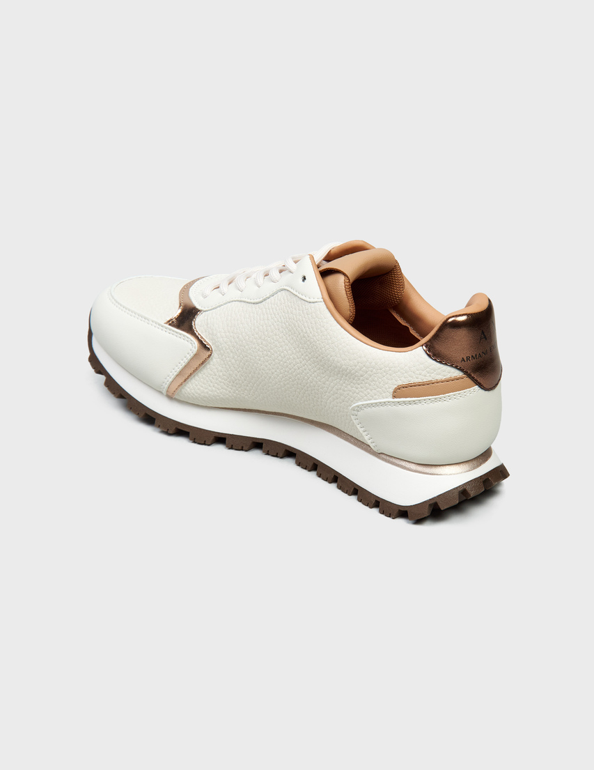 женские бежевые Кроссовки Armani Exchange XDX139-XV733-K624_beige - фото-2