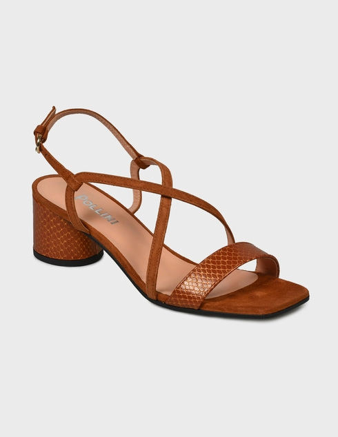 коричневые Босоножки Pollini 6225_brown