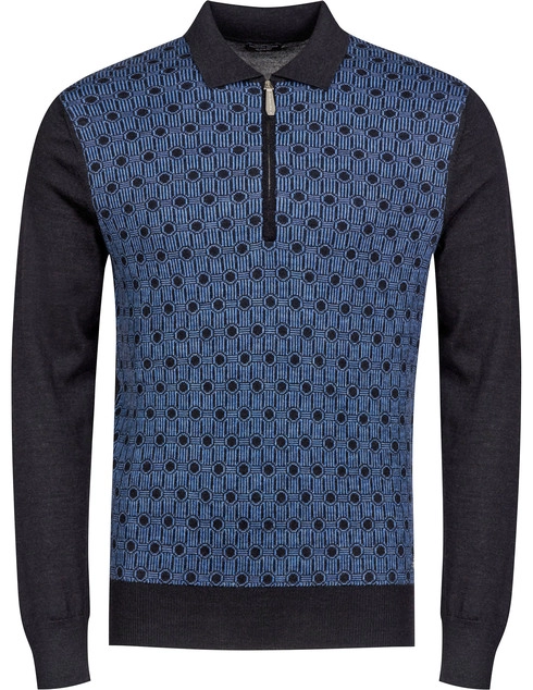 Massimo Sforza  ZIP-POLO-OCTAGON-blue фото-1