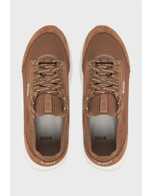 коричневые женские Кроссовки Boss HUGO_BOSS_9794 8756 грн